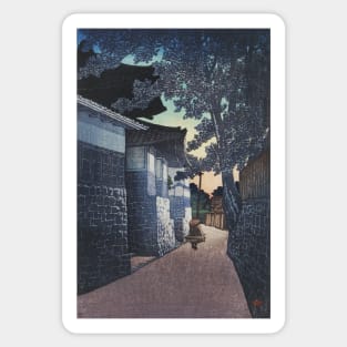 Koshoji temple at Himi Echigo by Kawase Hasui Sticker